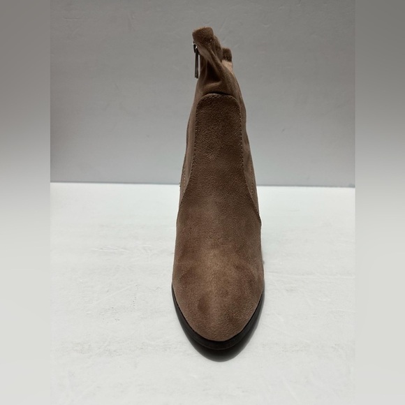 JOURNEE COLLECTION Womens Taupe Stretch Hepburn Round Toe Wedge Booties Sz 6 - Picture 7 of 7